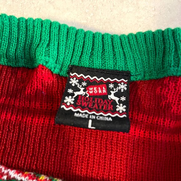 Holiday Christmas Sweater Size Large All Lit Up - Picture 4 of 8